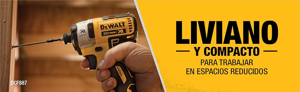 Liviano y compacto para trabajar en espacios reducidos