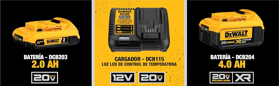 Baterías y cargador incluidos
